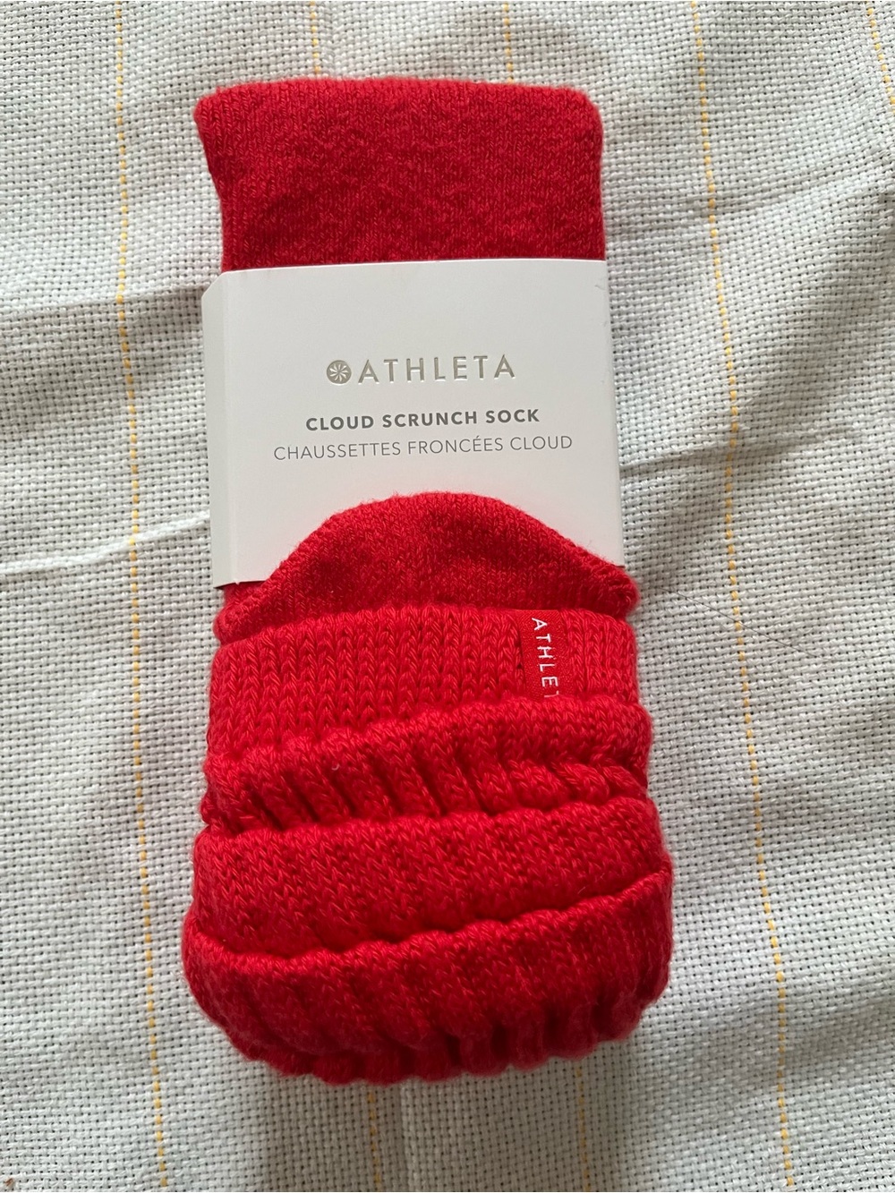 Athleta Red Cloud Scrunch Socks - Vibrant Red Men's Casual Socks